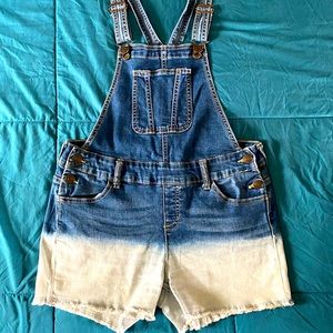Jean short overalls